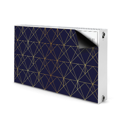 Aimant cache radiateur Motif de triangle