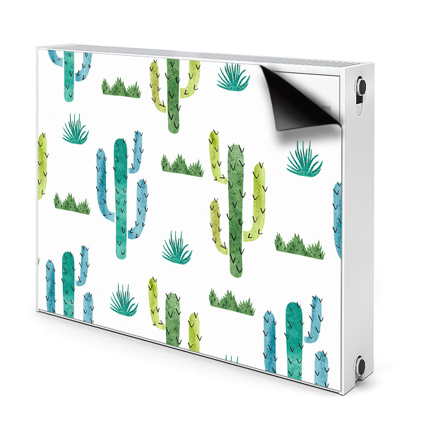 Tapis de radiateur décoratif Cactus peint