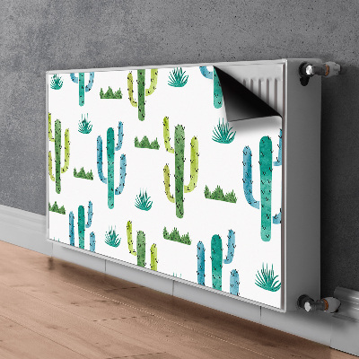 Tapis de radiateur décoratif Cactus peint