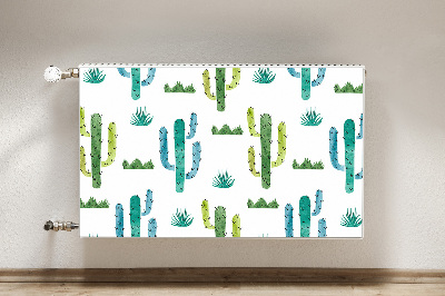 Tapis de radiateur décoratif Cactus peint