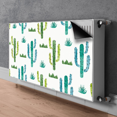 Tapis de radiateur décoratif Cactus peint