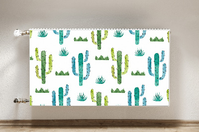 Tapis de radiateur décoratif Cactus peint