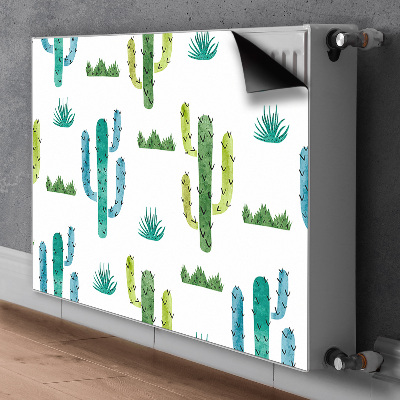 Tapis de radiateur décoratif Cactus peint