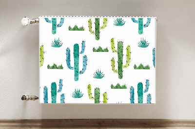 Tapis de radiateur décoratif Cactus peint