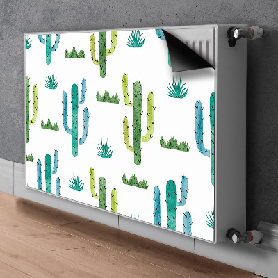 Tapis de radiateur décoratif Cactus peint