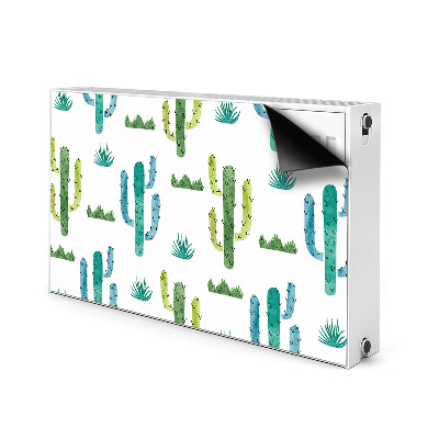 Tapis de radiateur décoratif Cactus peint