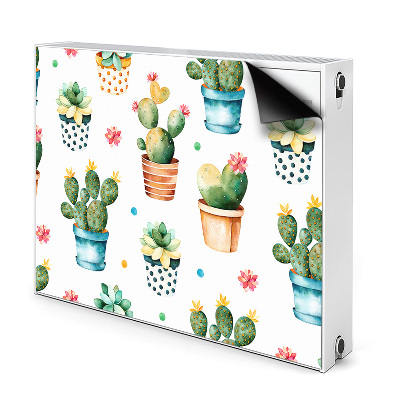 Tapis de radiateur décoratif Cactus peint