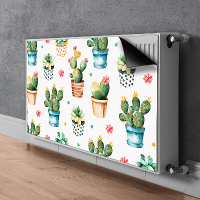 Tapis de radiateur décoratif Cactus peint