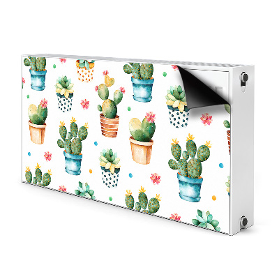 Tapis de radiateur décoratif Cactus peint