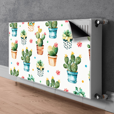 Tapis de radiateur décoratif Cactus peint