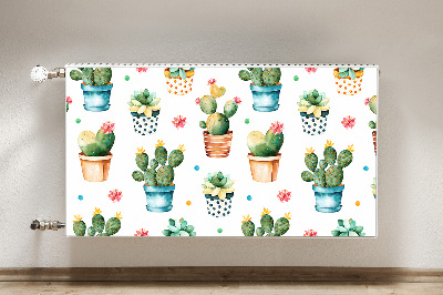 Tapis de radiateur décoratif Cactus peint