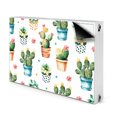 Tapis de radiateur décoratif Cactus peint