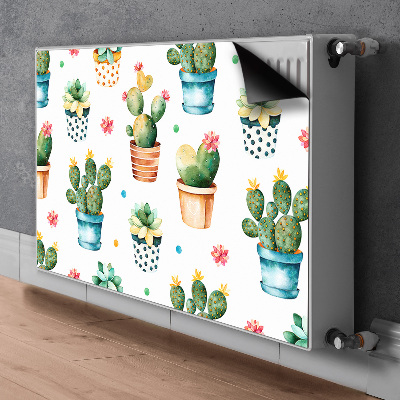 Tapis de radiateur décoratif Cactus peint