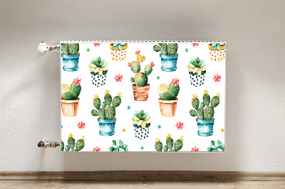 Tapis de radiateur décoratif Cactus peint