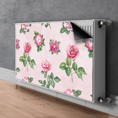 Cache radiateur déco Rose avec des pointes