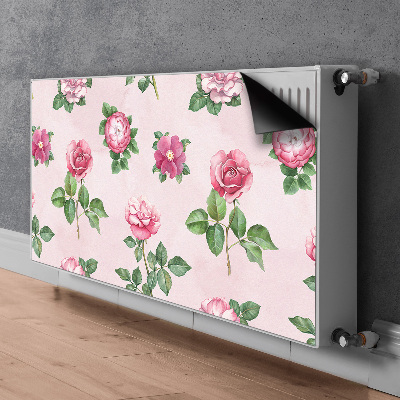 Cache radiateur déco Rose avec des pointes