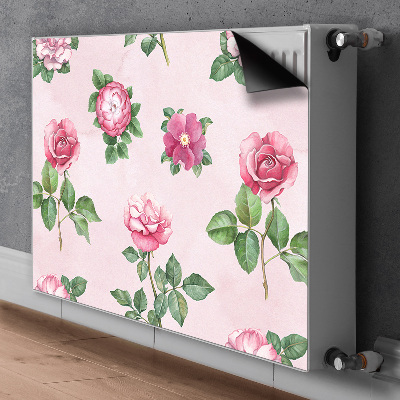 Cache radiateur déco Rose avec des pointes