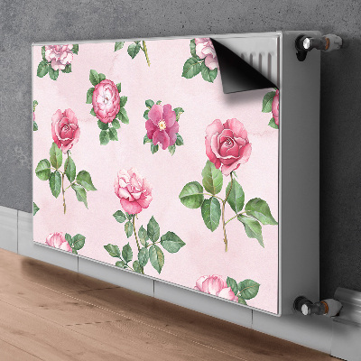 Cache radiateur déco Rose avec des pointes