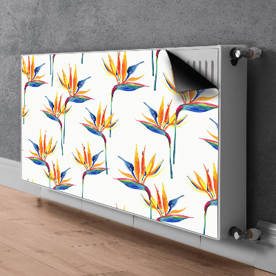 Couvercle magnétique du radiateur Fleurs colorées