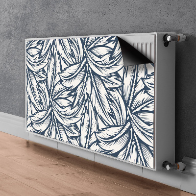 Aimant décoratif pour radiateur Feuilles dessinées