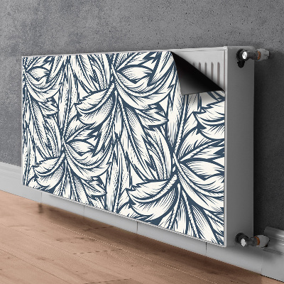 Aimant décoratif pour radiateur Feuilles dessinées