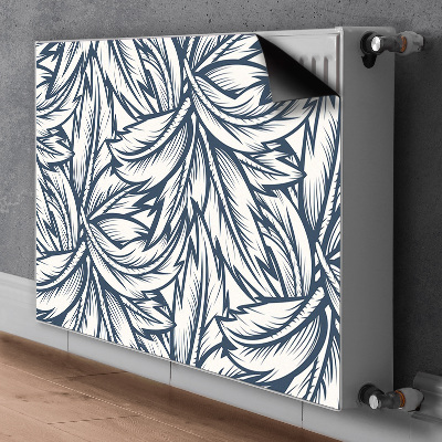 Aimant décoratif pour radiateur Feuilles dessinées