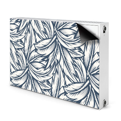 Aimant décoratif pour radiateur Feuilles dessinées