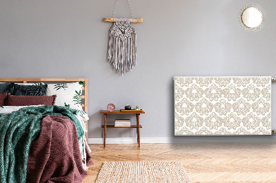 Un tapis avec un imprimé radiateur Motif floral