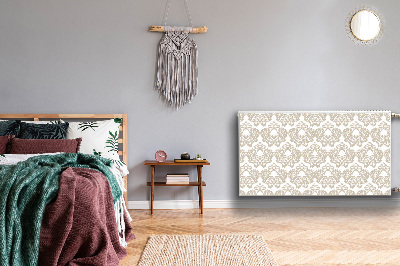 Un tapis avec un imprimé radiateur Motif floral