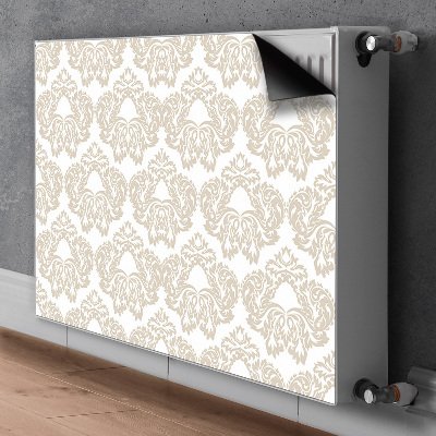 Un tapis avec un imprimé radiateur Motif floral