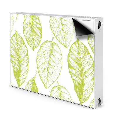 Aimant cache radiateur Feuilles vertes