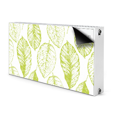 Aimant cache radiateur Feuilles vertes