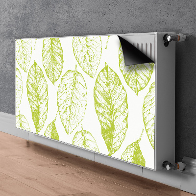 Aimant cache radiateur Feuilles vertes