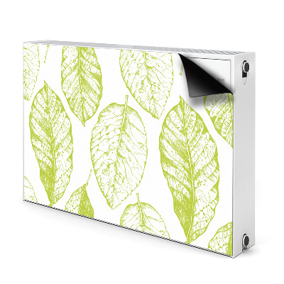 Aimant cache radiateur Feuilles vertes