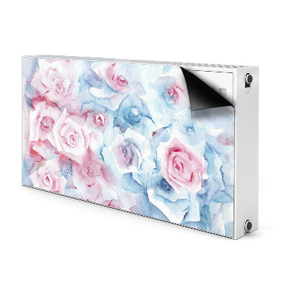 Cache radiateur déco Fleurs pastel