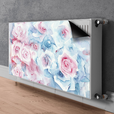 Cache radiateur déco Fleurs pastel