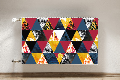 Tapis de radiateur décoratif Mosaïque de triangles