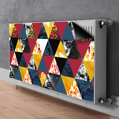 Tapis de radiateur décoratif Mosaïque de triangles