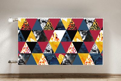 Tapis de radiateur décoratif Mosaïque de triangles