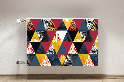 Tapis de radiateur décoratif Mosaïque de triangles