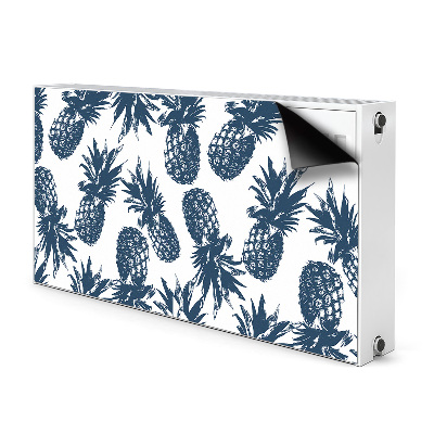 Cache radiateur déco Ananas gris