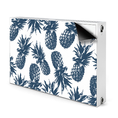 Cache radiateur déco Ananas gris