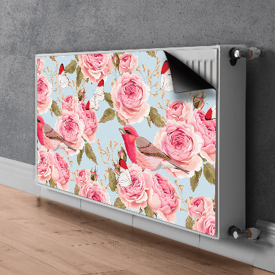 Cache radiateur déco Roses anglaises