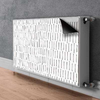 Cache radiateur déco Lignes tracées