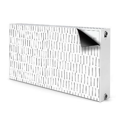 Cache radiateur déco Lignes tracées