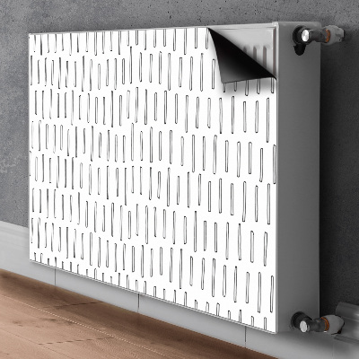 Cache radiateur déco Lignes tracées