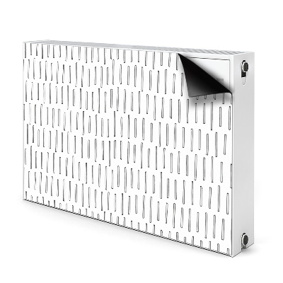 Cache radiateur déco Lignes tracées