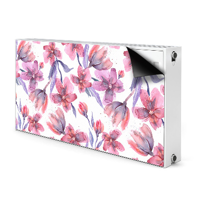 Cache radiateur déco Fleurs pastel