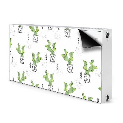 Aimant cache radiateur Cactus vert