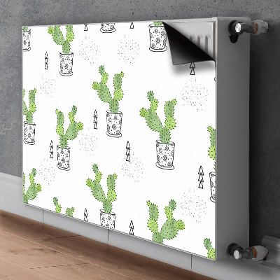 Aimant cache radiateur Cactus vert